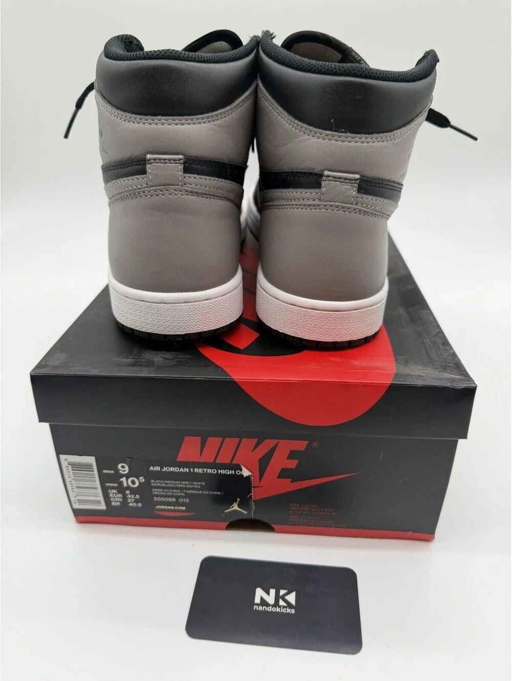Nike Air Jordan 1 High OG Shadow 2018 Size 9M Pre OWNED